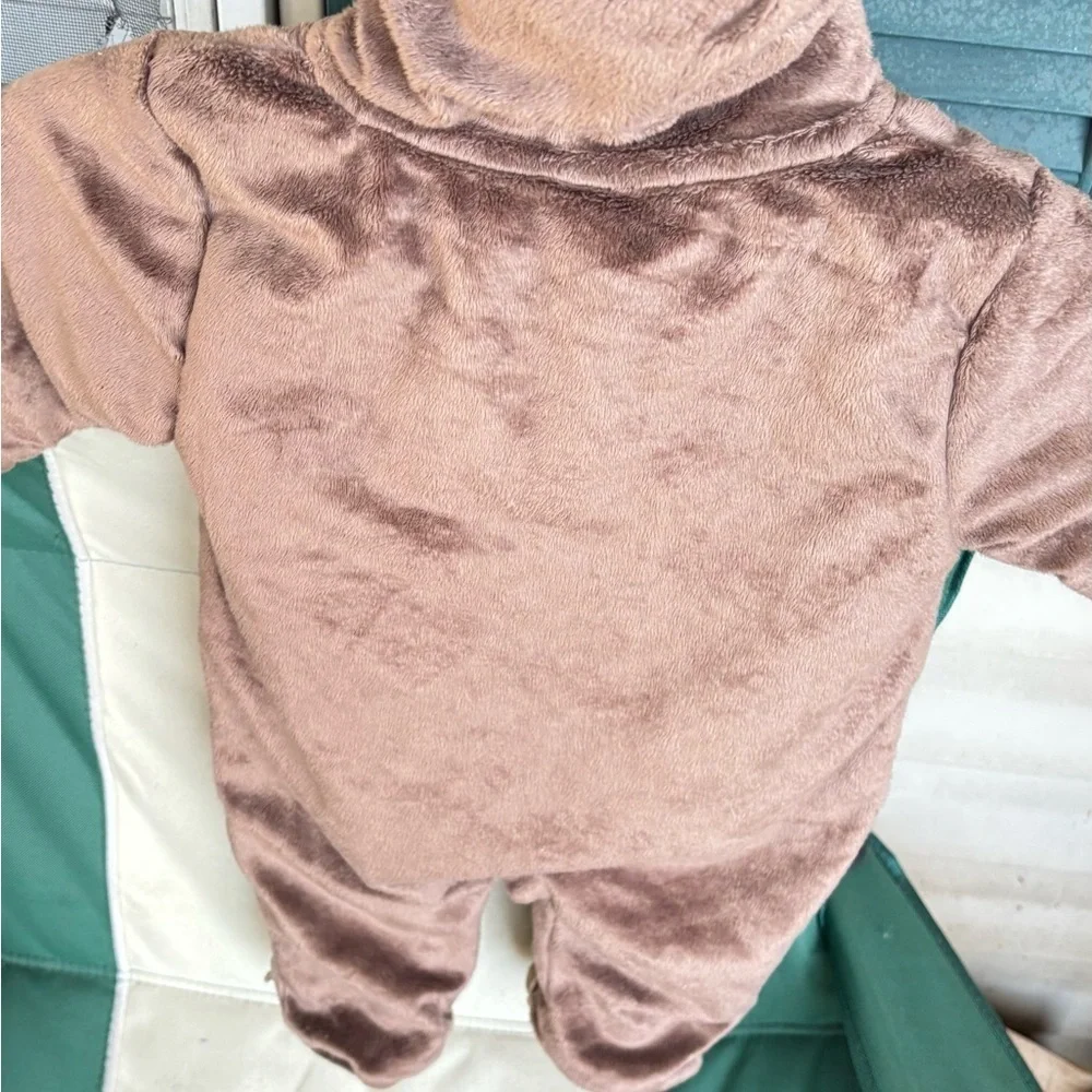 Carter's Brown Moose Footed One Piece